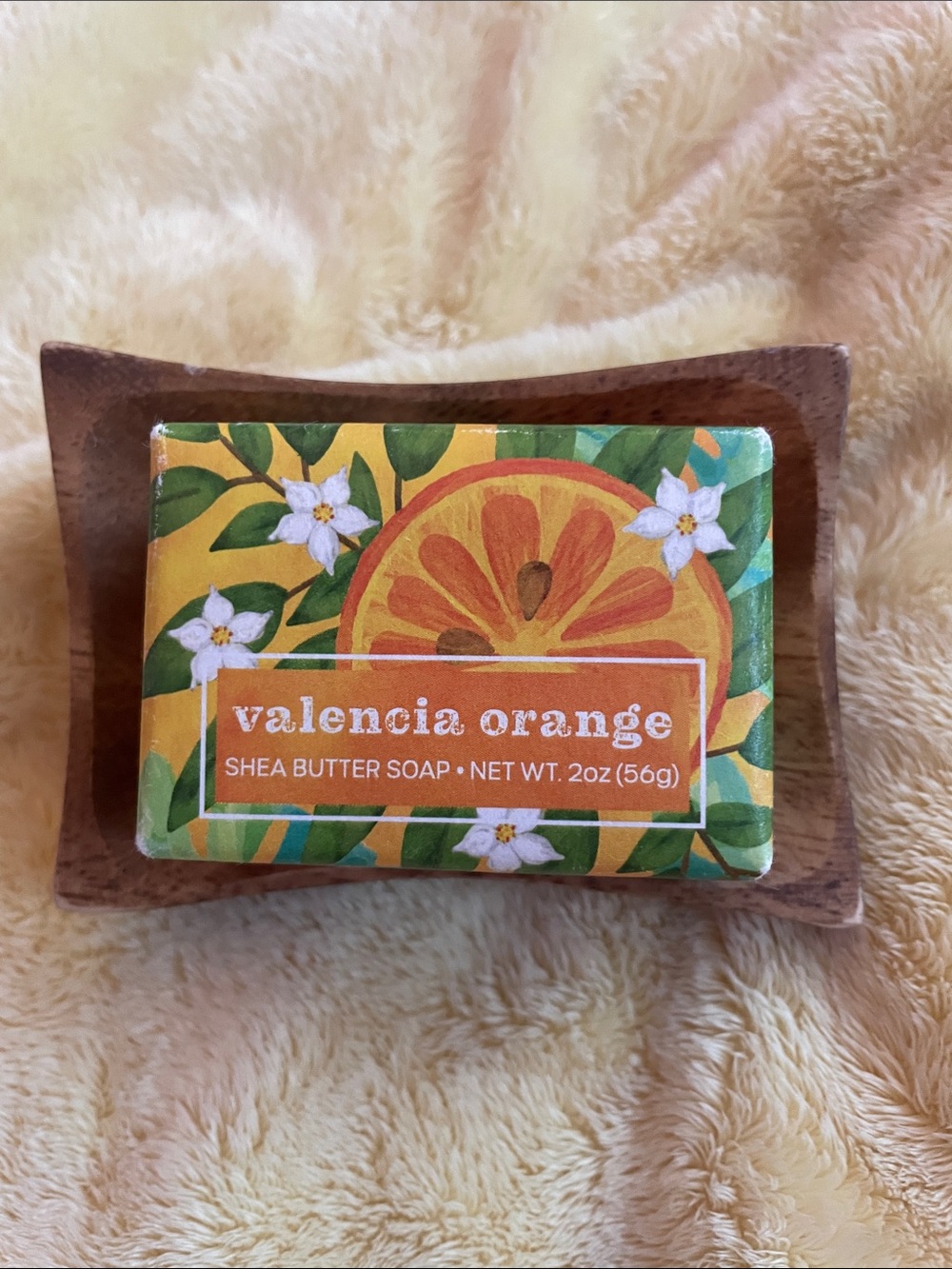 Valencia Orange Shea Butter Hand Soap Bar - Bright Orange Scent